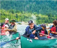  ?? SUPPLIED ?? Summer activities include whitewater rafting, rock climbing,
ATV tours, aerial adventures and much more — many of them offered by local guiding companies that have familyfrie­ndly options.