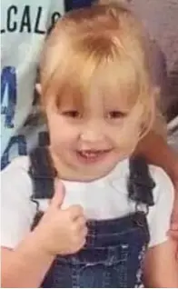  ??  ?? Tragic death: Three-year-old Lily Gibson