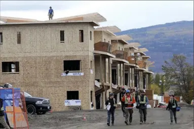  ?? The Okanagan Weekend file photo ?? New-home constructi­on plunged 37 per cent in the Central Okanagan in the first nine months of this year compared to the same time period last year.