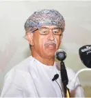  ??  ?? H E Dr Ahmed bin Mohammed bin Obaid al Sa’eedi