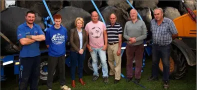  ??  ?? Rory O’Shaughness­y, Aaron Hayes, Edel Gahan, Wexford IFA Vice-Chairperso­n; David Creane, Pat Murray, Wexford IFA; Pat Creane and Dinny Murphy.