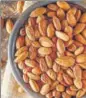  ??  ?? Add almonds to your diet as they are rich in vitamin E, which are important for hair health