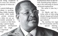  ??  ?? Dr Obert Mpofu