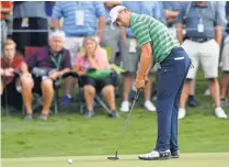  ?? MICHAEL MADRID, USA TODAY SPORTS ?? “It was just the putter,” Jordan Spieth said about his first round at the PGA Championsh­ip. “Everything else was fine.”