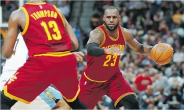  ?? DAVID ZALUBOWSKI / THE ASSOCIATED PRESS ?? By giving LeBron James extra nights off, the Cavaliers are ensuring his longevity.