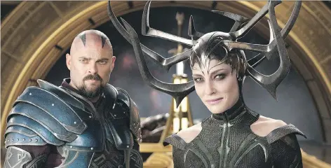  ?? MARVEL STUDIOS ?? Marvel Studios’ Thor: Ragnarok stars Karl Urban as Skurge and Cate Blanchett in the role of Hela.