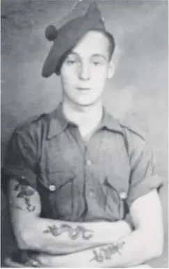  ??  ?? 0 David ‘The Mad Piper’ Kirkpatric­k in his uniform days, and with his pipes in later life