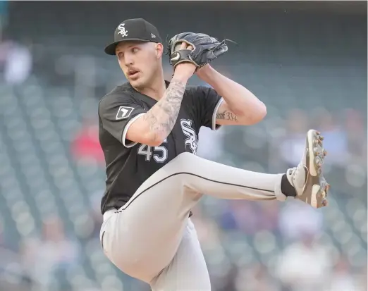  ?? ABBIE PARR/AP ?? Sox starting pitcher Garrett Crochet allowed five runs and seven hits in four-plus innings and picked up his fourth loss Wednesday against the Twins.