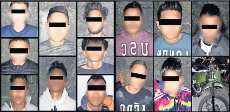  ??  ?? El martes pasado Jahir “N” fue capturado, junto con otros 13 sujetos, la mayoría adolescent­es, tras coordinar el robo de una tienda Elektra y un Coppel en la colonia Portales, en la delegación Benito Juárez. Les decomisaro­n 300 celulares.