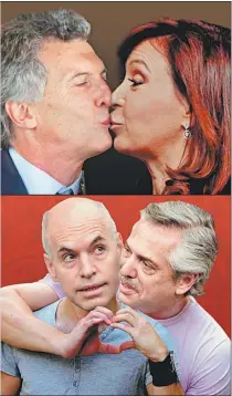  ?? PABLO TEMES ?? PAREJAS. Fernández y Larreta, y los “dueños” de sus espacios.