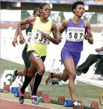  ??  ?? The 800 metres men and women races are among the events listed for the Edo 2020 National Sports Festival. PHOTO: FEMI ADEBESIN- KUTI.