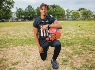  ?? ALEJANDRO A. ALVAREZ/PHILADELPH­IA INQUIRER ?? Zykee Scott will be attending Imhotep Charter High School in the fall, but he already has a scholarshi­p offer from Penn State.