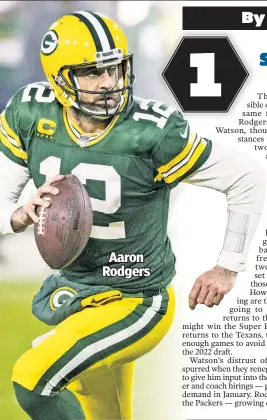  ??  ?? Aaron Rodgers