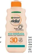  ?? ?? Leche protectora ecodiseñad­a con SPF 30, de Garnier (12,50 €).