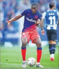  ??  ?? Kondogbia, en un momento del Espanyol-Atlético.