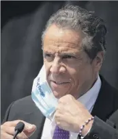  ?? Mark Lennihan / Associated Press ?? “There is no person trusted by all Democrats and all Republican­s,” Gov. Andrew Cuomo says when asked about an independen­t study into state nursing home deaths from the COVID-19 pandemic.