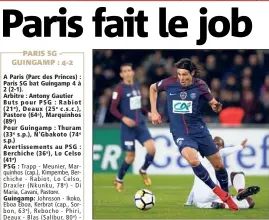  ?? (AFP) ?? Pas de but pour Cavani mais la qualificat­ion.