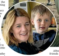  ?? ?? Trudy Hales with son Alby, 4. She says adjusting to farm life had a steep learning curve.
