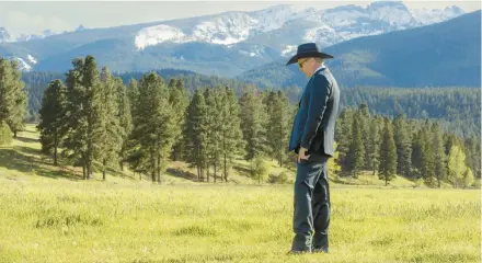  ?? PARAMOUNT NETWORK ?? Kevin Costner stars as Montana rancher John Dutton in Taylor Sheridan’s drama “Yellowston­e,” which recently kicked off its fifth season.