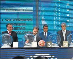  ?? EFE ?? Pellegrini, en el sorteo celebrado en Chile de la Copa Sudamerica­na 2016.