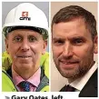  ?? ?? > Gary Oates, left, and Paul Raine of GMI Constructi­on Group
