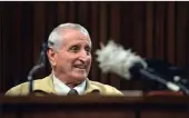  ?? PICTURE: OUPA MOKOENA ?? Juan Rodrigues at the High Court in Pretoria during the Ahmed Timol inquest this week.