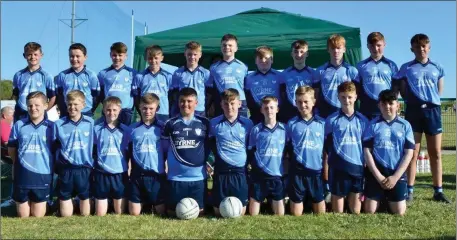  ??  ?? The St. Anne’s squad at the national Féile Peil na nOg in Down.