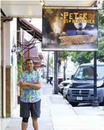  ?? Photo Credit: John Duffy, Studio 44A ?? Ryan Sherwood in front of the Historic Iao Theater.