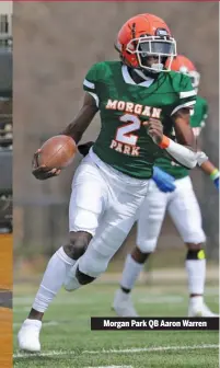  ??  ?? Morgan Park QB Aaron Warren
ALLEN CUNNINGHAM/SUN-TIMES, KEVIN TANAKA/SUN TIMES (REESE)