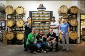  ?? PHOTO BY BP MILLER, CHORUS PHOTOGRAPH­Y ?? Stable 12 Brewing Company is looking for help with getting their specially made Underdog Lager to the Philadelph­ia Eagles players before the parade Thursday. Anyone with connection­s should contact Richard Wolf.