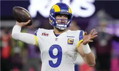  ?? ?? Matthew Stafford and the LA Rams will launch their Super Bowl title defense on 8 September against the Buffalo Bills. Photograph: Lynne Sladky/AP