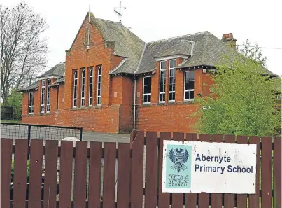  ??  ?? Abernyte primary has only seven pupils and could be mothballed.