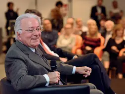  ??  ?? Ritorno Federico Faggin, ieri a Padova, all’incontro finale di Digitalmee­t