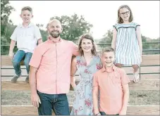  ?? COURTESY PHOTO ?? Cary Weather, senior pastor at Farmington First Baptist Church, has been at the Farmington church for more than a year. He and his wife, Sara, have three children, Will, left, Millie and Jackson. They attend Farmington schools.