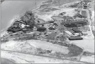  ?? Photo Courtesy of the Bridgeport History Center ?? A 1955 aerial view of Pleasure Beach in Bridgeport.