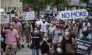  ?? Photograph: Richard Tsong-Taatarii/AP ?? Protesters march in Minneapoli­s on Tuesday.