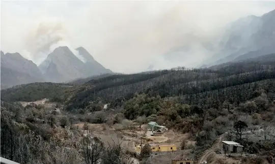  ??  ?? El desastre natural registrado en la Sierra de Arteaga tendrá un impacto negativo, ya que es un pulmón importante para la capital del estado y además, la serranía es captadora de agua.