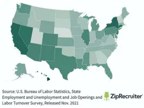  ?? ?? employment costs and a higher share of workers in white-collar jobs often lead to slow hiring processes.