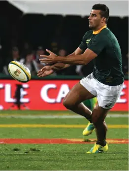  ?? Picture: GALLO IMAGES/WESSEL OOSTHUIZEN ?? BACKLASH NEEDED: Springbok’s Damian de Alende says they have discussed England flyhalf Owen Farrell’s controvers­ial tackle during last week’s 12-11 Test loss at Twickenham.