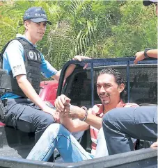  ??  ?? IMPUTADO. José Amado Hernández Madrid fue capturado ayer en horas de la mañana por agentes de la DPI en Puerto Cortés.