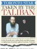  ??  ?? JULY 26, 2014 For the first time in the 21 months since being taken hostage, Joshua Boyle’s family speaks out.