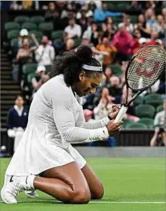  ?? Foto: AFP ?? Serena Williams muss noch ein Grand-Slam-Turnier gewinnen, um den Rekord von Margaret Court einzustell­en.