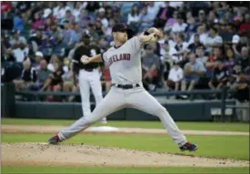  ?? NAM Y. HUH — ASSOCIATED PRESS ?? Shane Bieber delivers against the White Sox during the first inning Aug. 10 in Chicago.