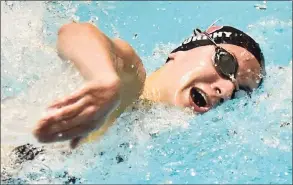  ?? Hearst Connecticu­t Media file photo ?? Cheshire’s Sophie Murphy is the area MVP for girls swimming.