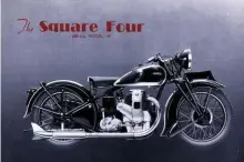  ??  ?? Throughout its progress from the 500cc to 1000cc class, the Square Four was marketed as luxury tourer rather than a performanc­e machine, with the emphasis on effortless speed and comfort. It was in a class of its own