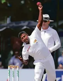  ?? Rex Features ?? Rangana Herath was appointed skipper after both Matthews and Chandimal were ruled out due to injuries.