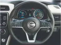  ?? ?? The steering wheel is the same as the Nissan Almera.