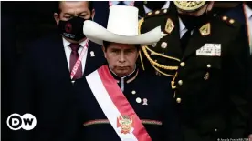  ??  ?? El presidente peruano, Pedro Castillo, durante su investidur­a en Lima el pasado 28 de julio.