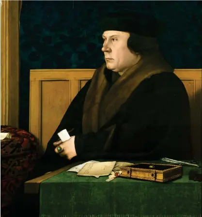  ?? FOTO: HANS HOLBEIN/THE FRICK COLLECTION/WIKIMEDIA COMMONS ?? Thomas Cromwell porträtter­ad av Hans Holbein.