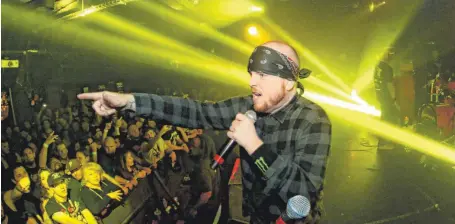  ?? FOTO: VERANSTALT­ER ?? Jamey Jasta heizt am Mittwoch mit Jasta im Club Vaudeville in Lindau ein.